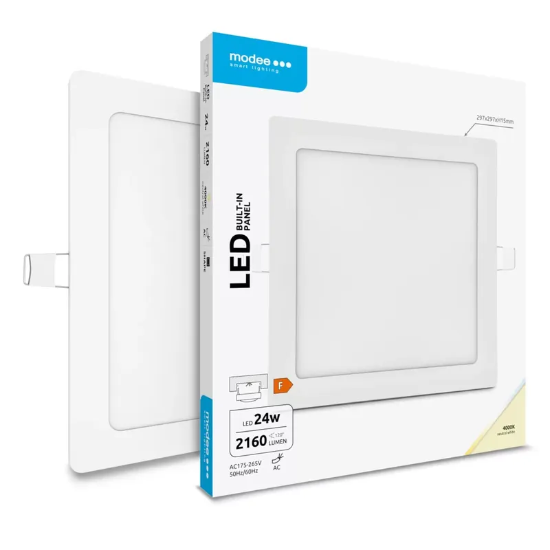Csak ma Modee LED Panel Négyzet - Beépíthető A2-series 24W 4000K (2160 lumen) ERP