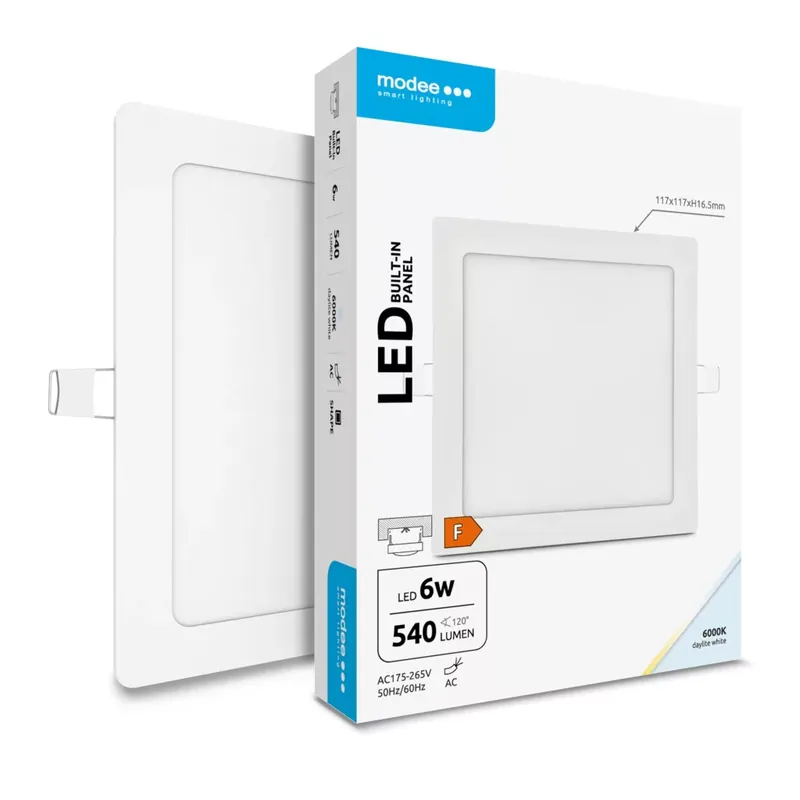 Alacsony ár Modee LED Panel Négyzet - Beépíthető A2-series 6W 6000K (540 lumen) ERP