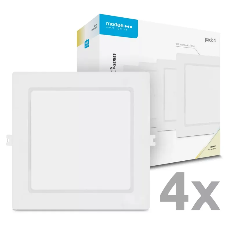 Modee LED Panel Négyzet - Beépíthető P-series 18W 4000K (1980 lumen) P4 ERP Olcsóbb