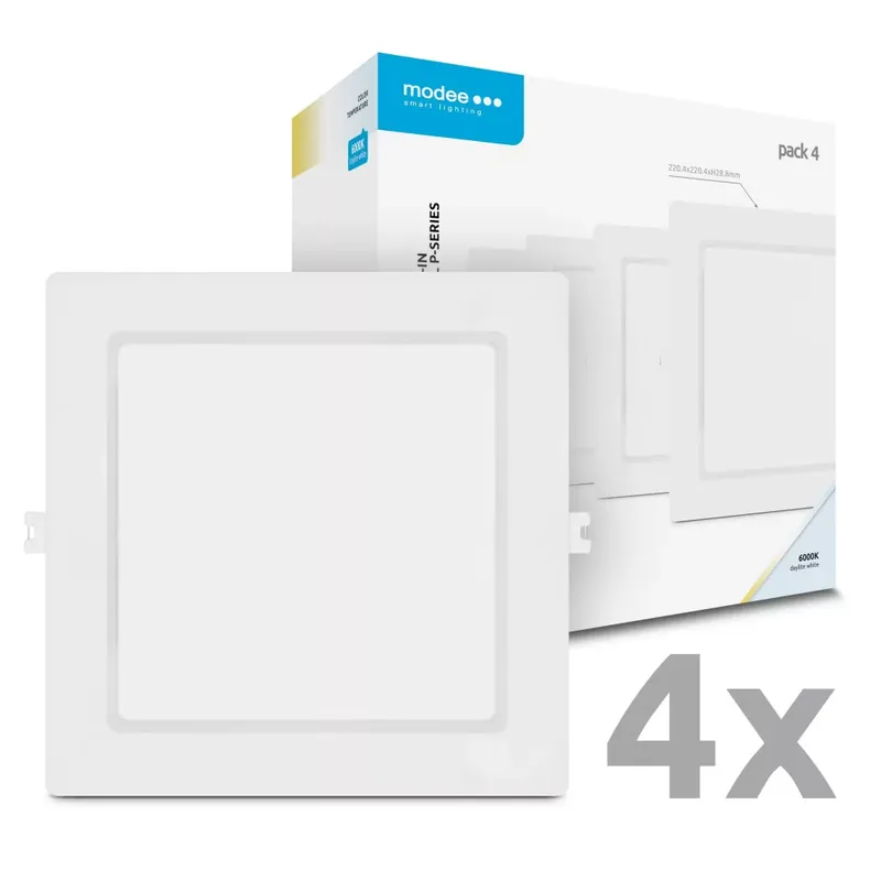 Végkiárusítás Modee LED Panel Négyzet - Beépíthető P-series 18W 6000K (1980 lumen) P4 ERP