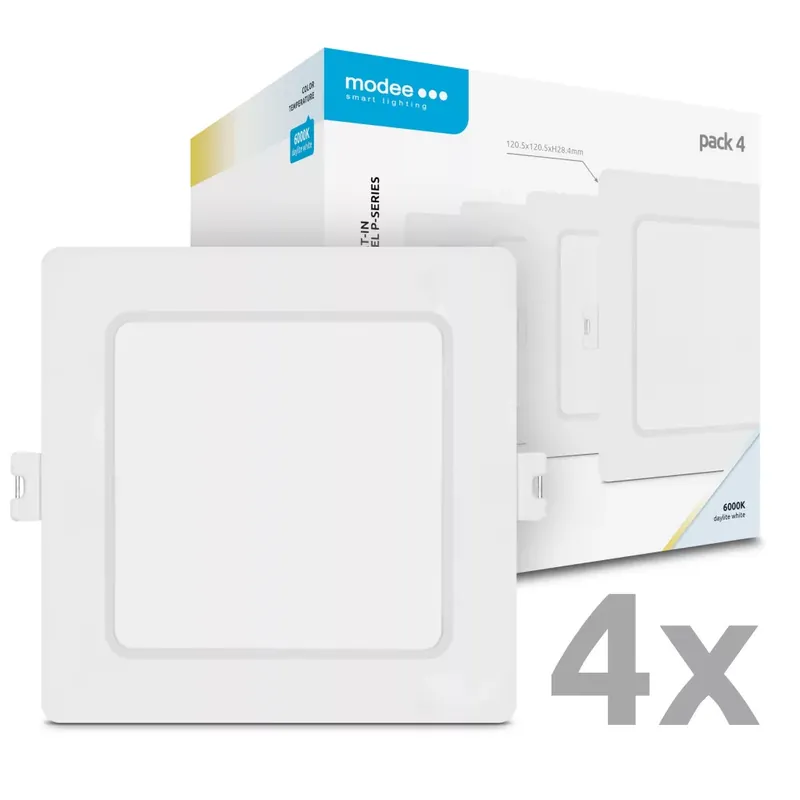 Prémium Modee LED Panel Négyzet - Beépíthető P-series 6W 6000K (660 lumen) P4 ERP