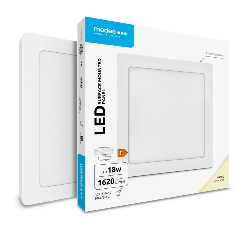Vásárlói kedvenc Modee LED Panel Négyzet - Felszerelhető A2-series 18W 4000K (1620 lumen) ERP