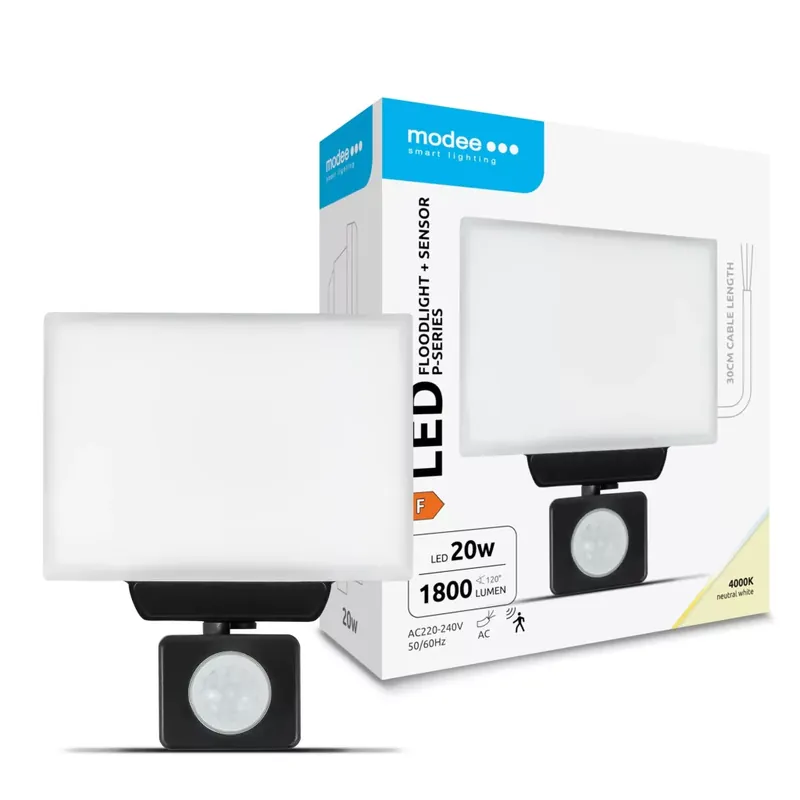 Árcsökkenés Modee LED Reflektor P-series + Sensor Milky 20W 120° 4000K (1800 lumen) ERP