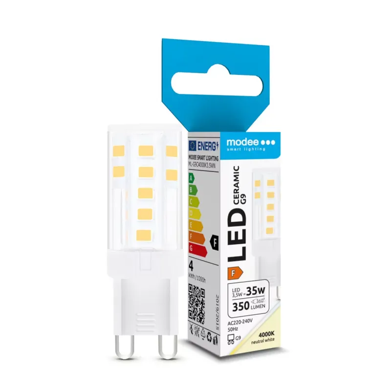 Különleges ajánlat Modee Lighting LED Izzó G9 Ceramic 3,5W 4000K (350 lumen) ERP