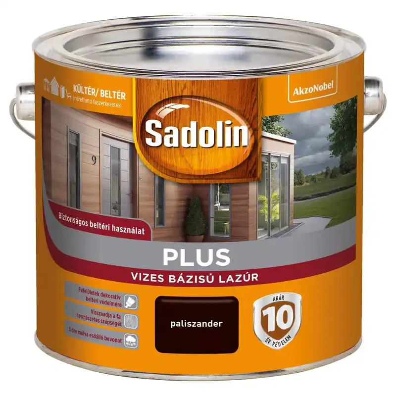 Csak ma Sadolin Plus vizesbázisú paliszander 2,5 l vastaglazúr