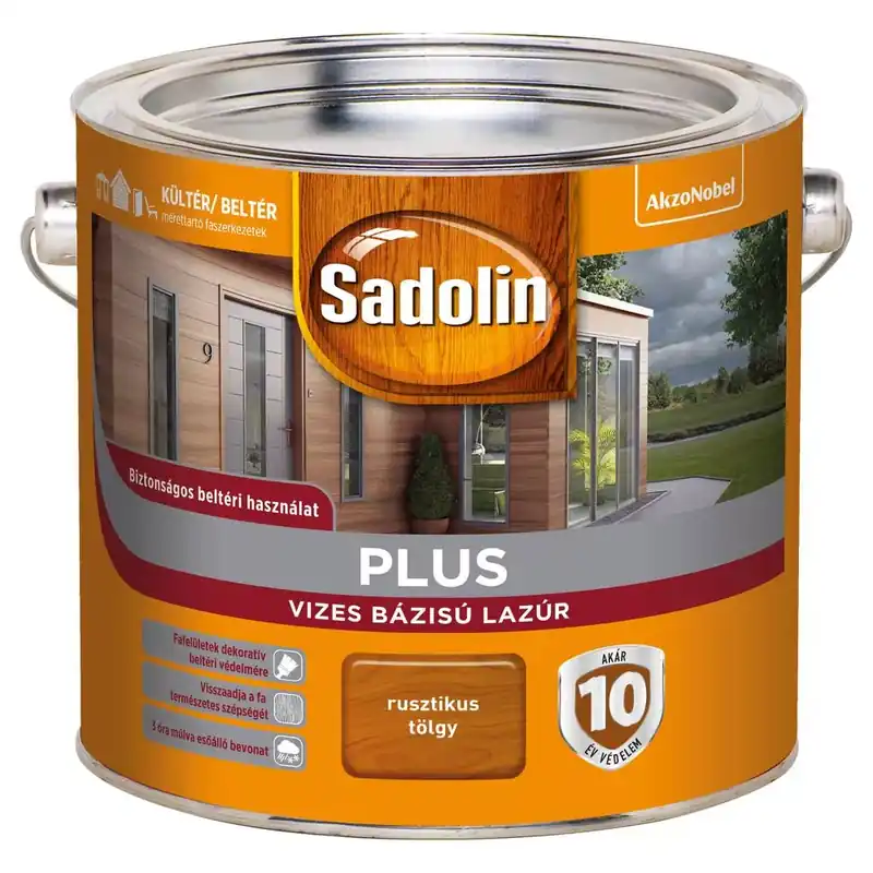 Szuper ajánlat Sadolin Plus vizesbázisú rusztikus tölgy 2,5 l vastaglazúr