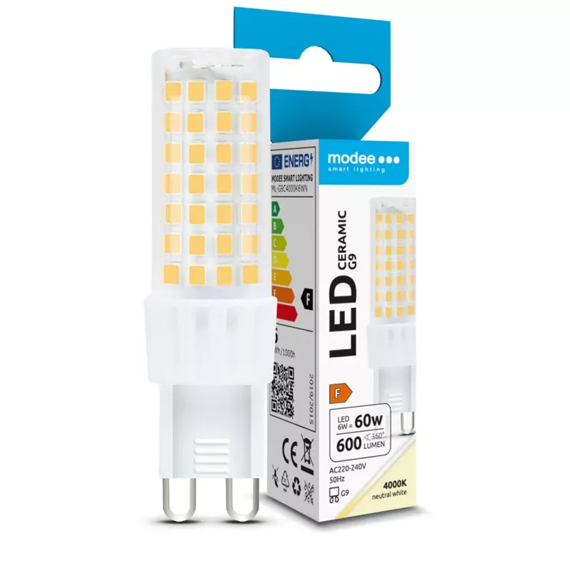 Utolsó esély Modee Lighting LED Izzó G9 Ceramic 6W 4000K (600 lumen) ERP