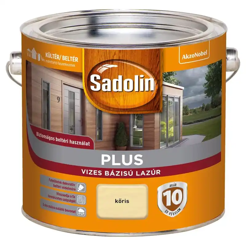 Exkluzív ajánlat Sadolin Plus vizesbázisú kőris 2,5 l vastaglazúr