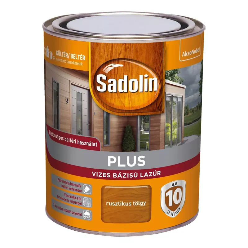 Sadolin Plus vizesbázisú rusztikus tölgy 0,75 l vastaglazúr Vedd meg online