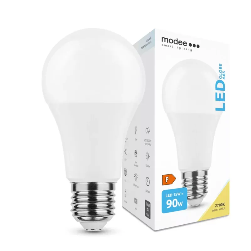 Modee Lighting LED Izzó Globe A65 15W E27 270° 2700K (1350 lumen) Csak ma