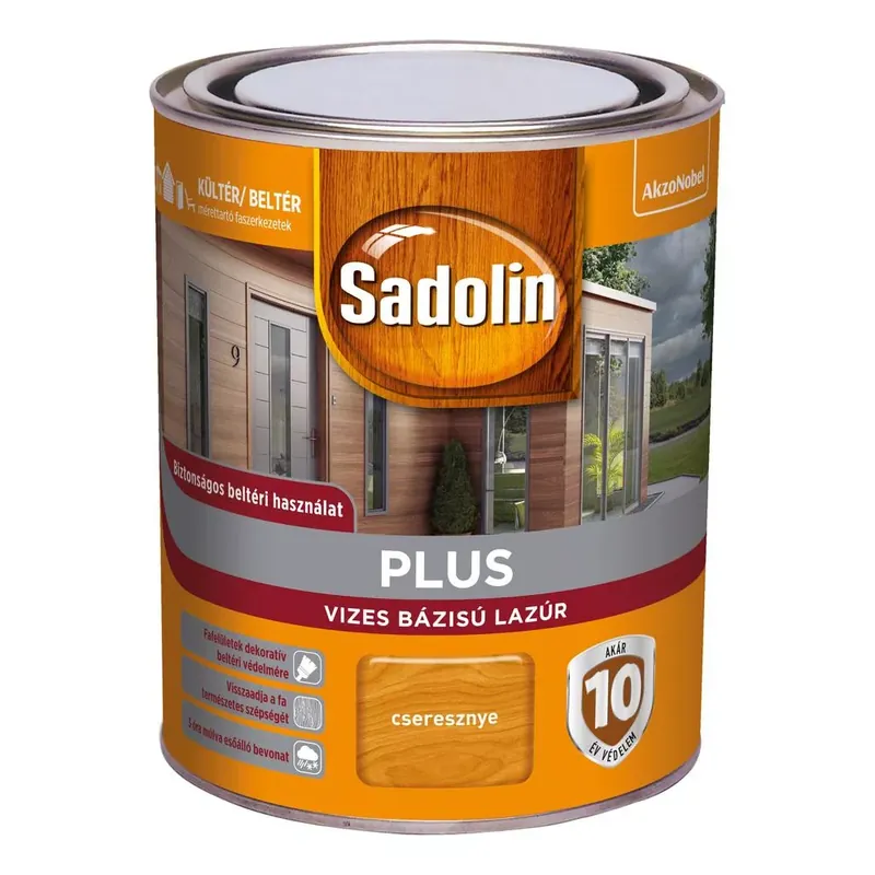 Sadolin Plus vizesbázisú cseresznye 0,75 l vastaglazúr Vedd meg most