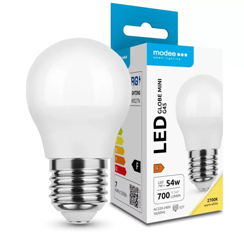 Modee Lighting LED Izzó Globe Mini G45 7W E27 200° 2700K (700 lumen) ERP Újdonság