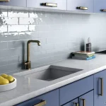 Végkiárusítás Equipe COTTAGE 7,5X30 BULLNOSE COTTAGE ASH BLUE 7,5X30 Fényes
