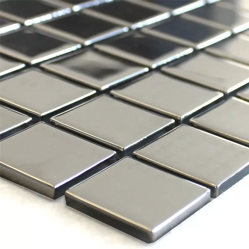 Üvegmozaik Csempék Ezüst Uni 25x25x4mm Alacsony ár