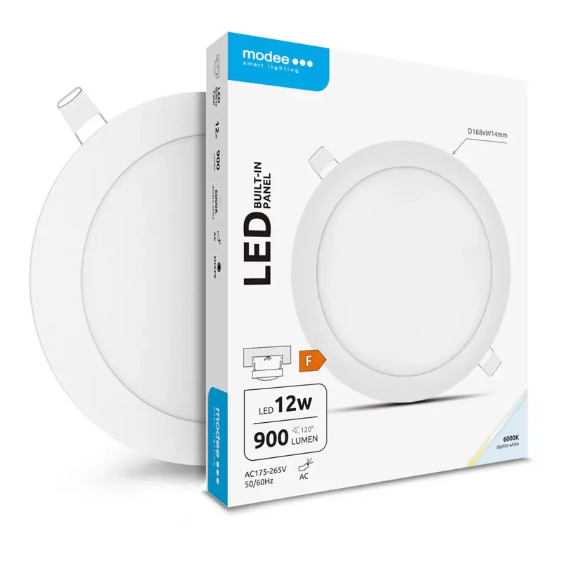 Modee Lighting LED Panel Kerek - Beépíthető 12W 6000K (900 lumen) A-series Azonnali szállítás
