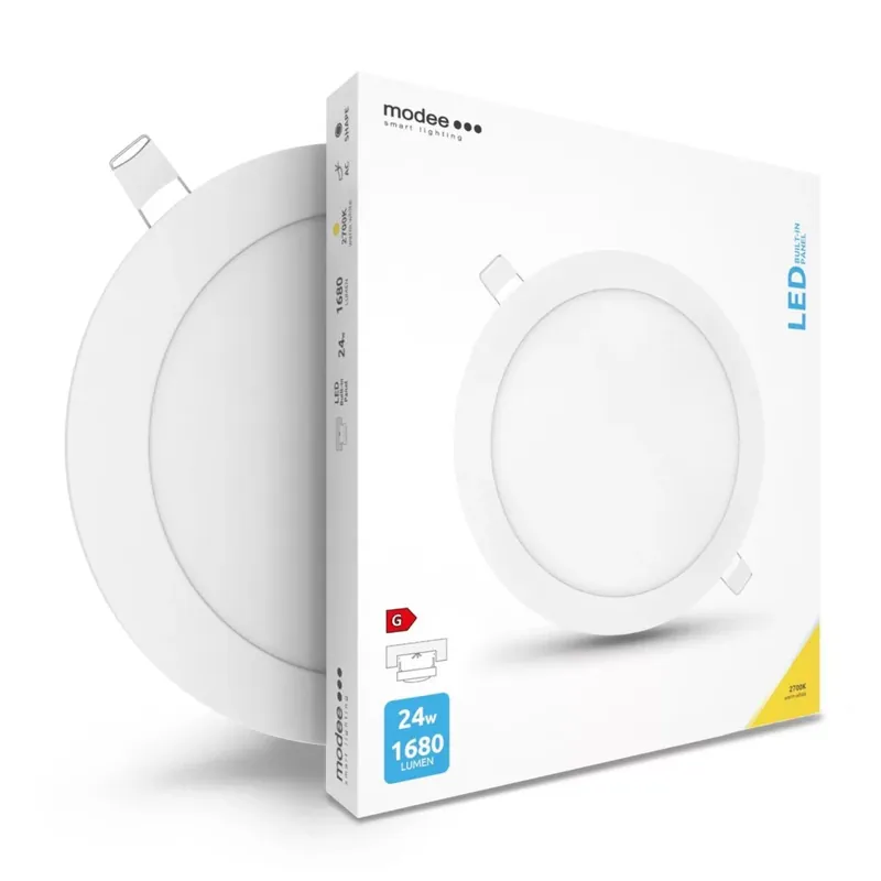 Árengedmény Modee Lighting LED Panel Kerek - Beépíthető 24W 2700K (1680 lumen)