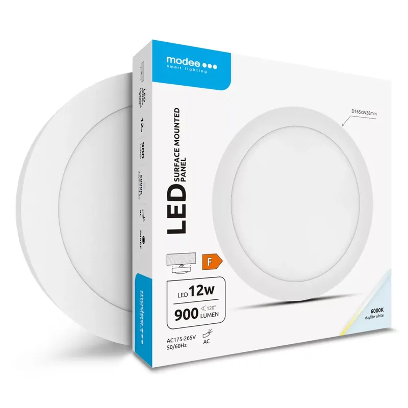 Modee Lighting LED Panel Kerek - Felszerelhető 12W 6000K (900 lumen) A-series Korlátozott ajánlat