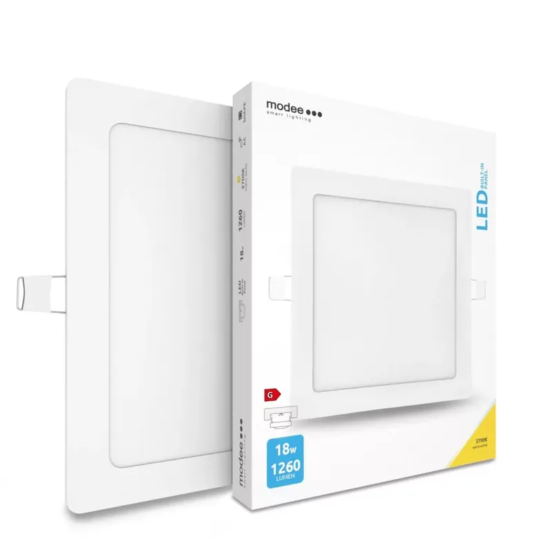 Ne maradj le Modee Lighting LED Panel Négyzet - Beépíthető 18W 2700K (1260 lumen)