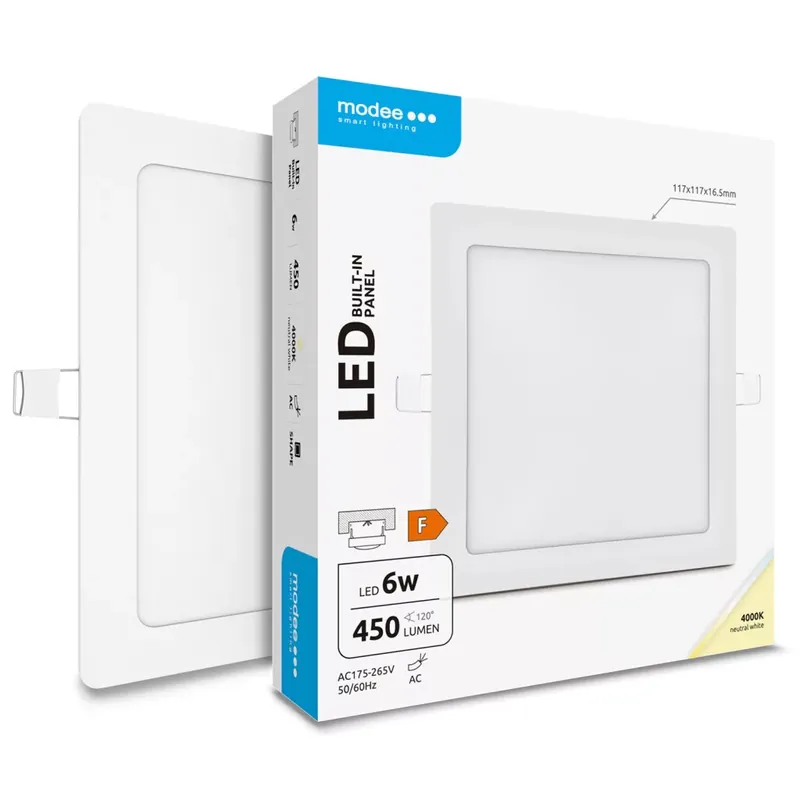 Modee Lighting LED Panel Négyzet - Beépíthető 6W 4000K (450 lumen) A-series Olcsóbb