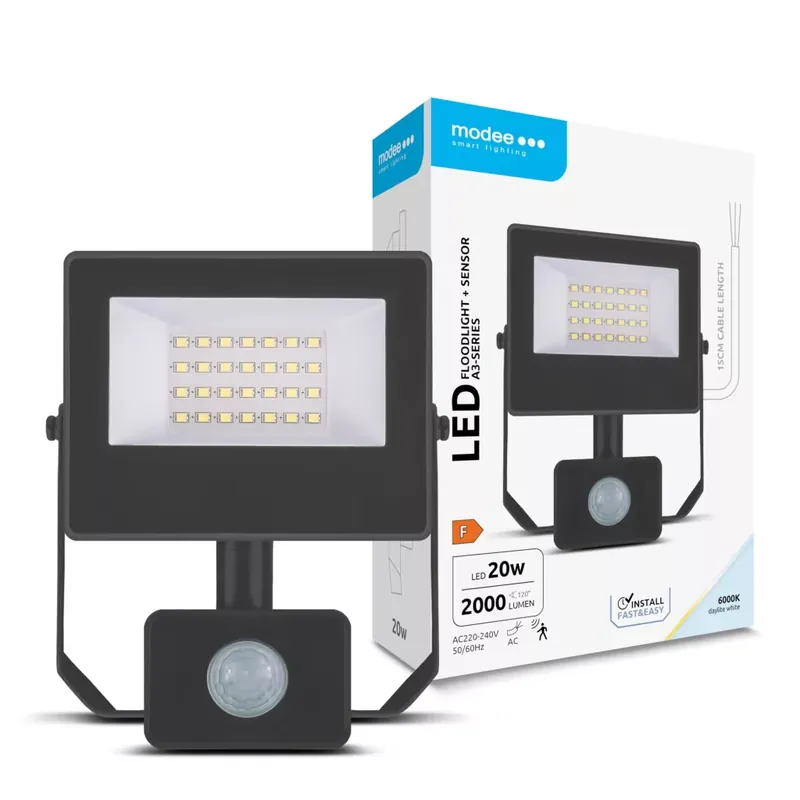 Modee Lighting LED Reflektor A3-series + Sensor 20W 120° 6000K (2000 lumen) ERP Kedvezmény
