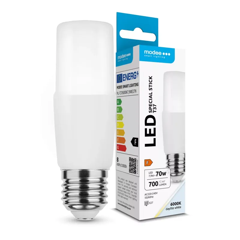Ajánlat Modee Lighting LED Special Stick T37 7,9W E27 270° 6000K (700 lumen) ERP