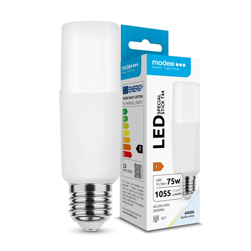 Utolsó esély Modee Lighting LED Special Stick T44 11,1W E27 200° 6000K (1055 lumen) ERP