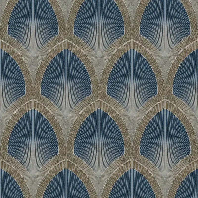 Rendeld meg most Geometriai mintás kék színárnyalatú vlies tapéta Special FX2/Galerie G68083