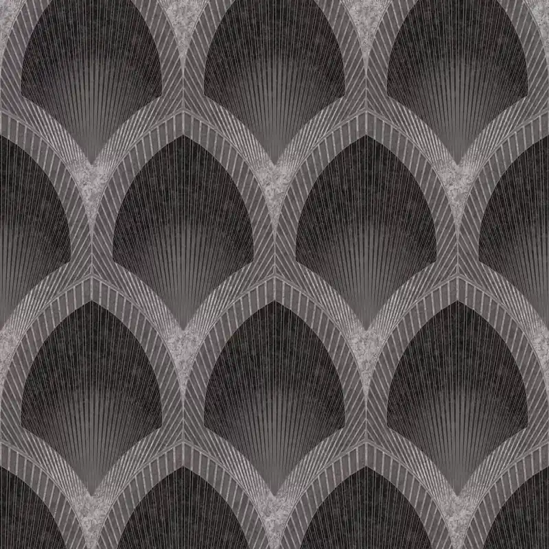 Geometriai mintás fekete színárnyalatú vlies tapéta Special FX2/Galerie G68084 Legnépszerűbb