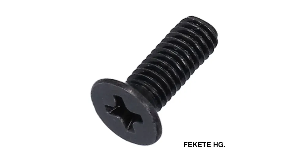Azonnali szállítás SFKH CSAVAR M3*8 (SÜLLY.FEJ) DIN 965 FEKETE HG. EGYEDI IMPORT