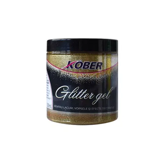 Csillám gél KÖBER Glittergél arany színben 0,2 l Alacsony ár