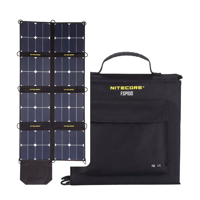 Exkluzív ajánlat Nitecore Hordozható Napelem Panel FSP100 (Szolár Töltő)