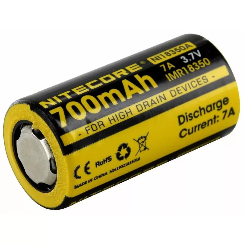 Árengedmény Nitecore Kellék Akkumulátor 18350 IMR 700mAh 7A 3,7V B1