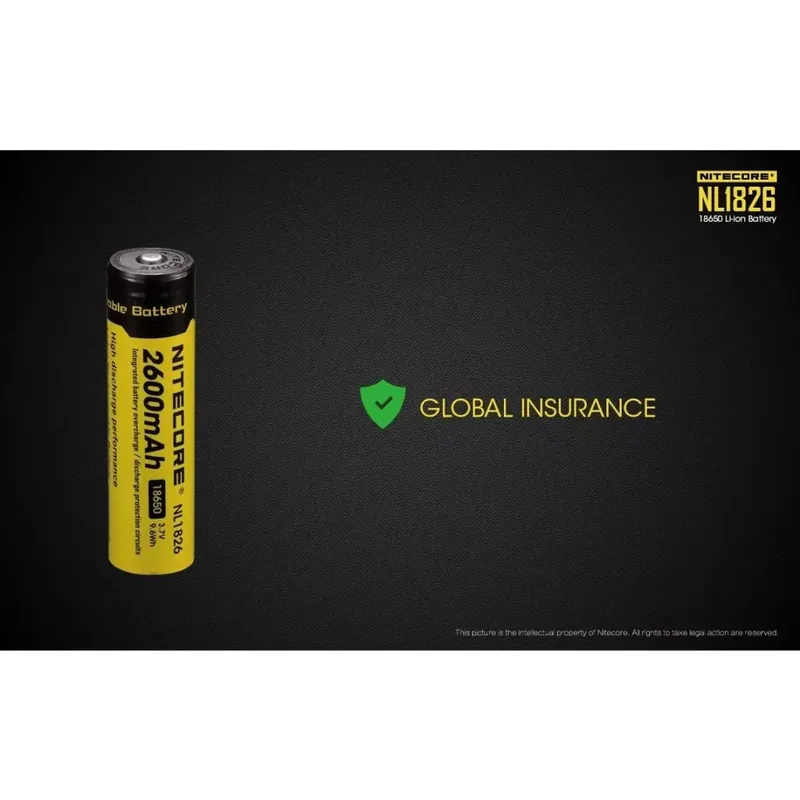 Nitecore Kellék Akkumulátor 18650 NL1826 2600mAh 3,7V B1 Legnépszerűbb