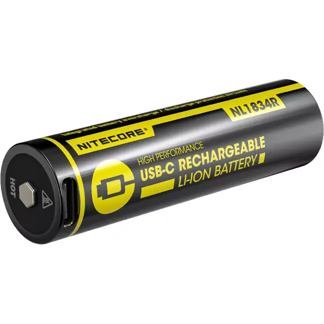 Nitecore Kellék Akkumulátor 18650 NL1834R USB-C tölthető 3400mAh 3,7V B1 Gyors kiszállítás