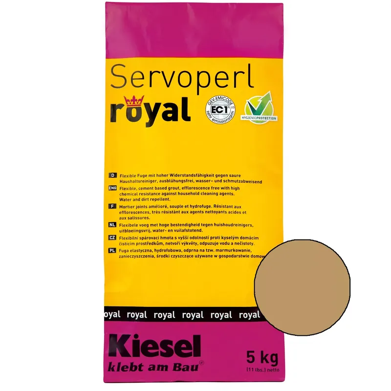 Vedd meg online Kiesel Servoperl royal - fuga keverék - 5 kg világosbarna