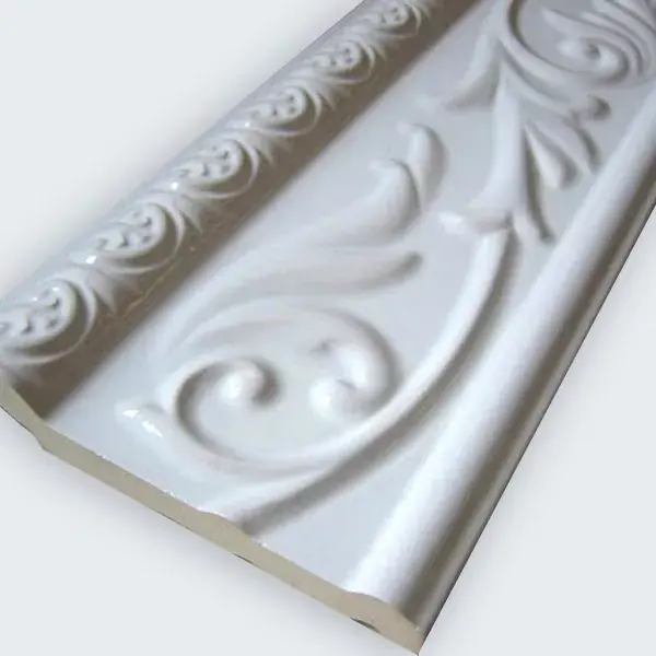 Gyors kiszállítás Fazekasság Falszegély 10x30cm Fehér Csillogó