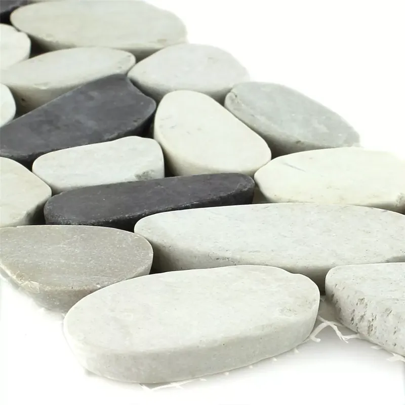 Biztonságos fizetés Folyami Kavicsok Határ 10x30cm Fehér Bézs Rózsaszín Pebbles