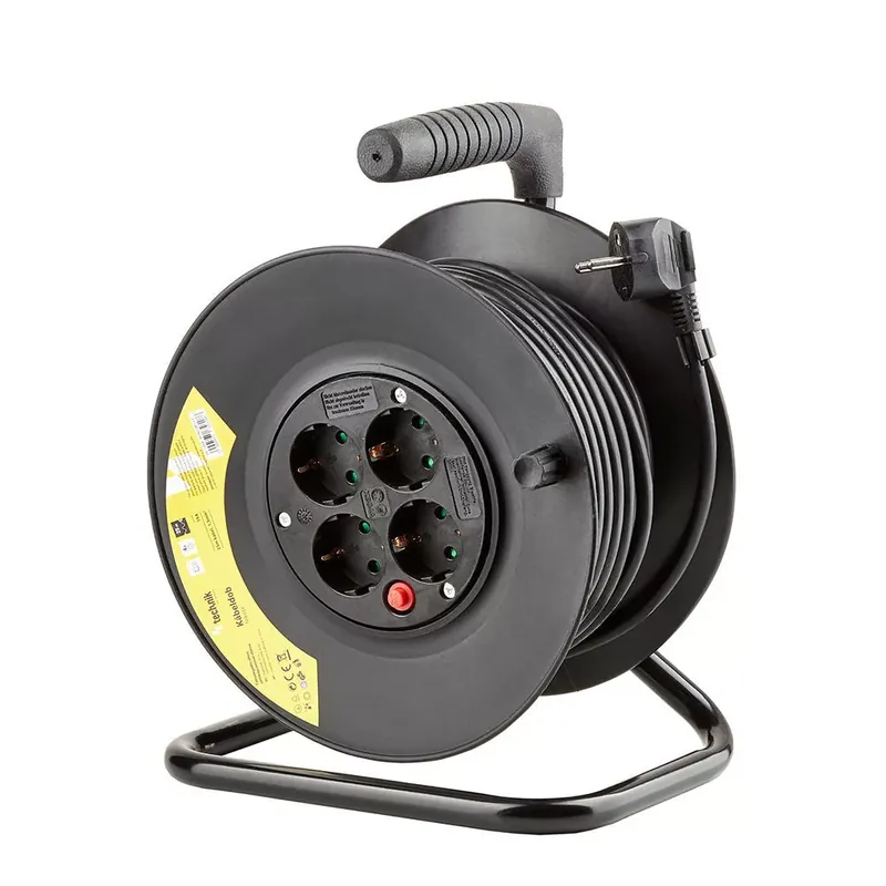 Technik Professional Kábeldob 4-er 25m 1,5mm2 (fekete) 16A Olcsó
