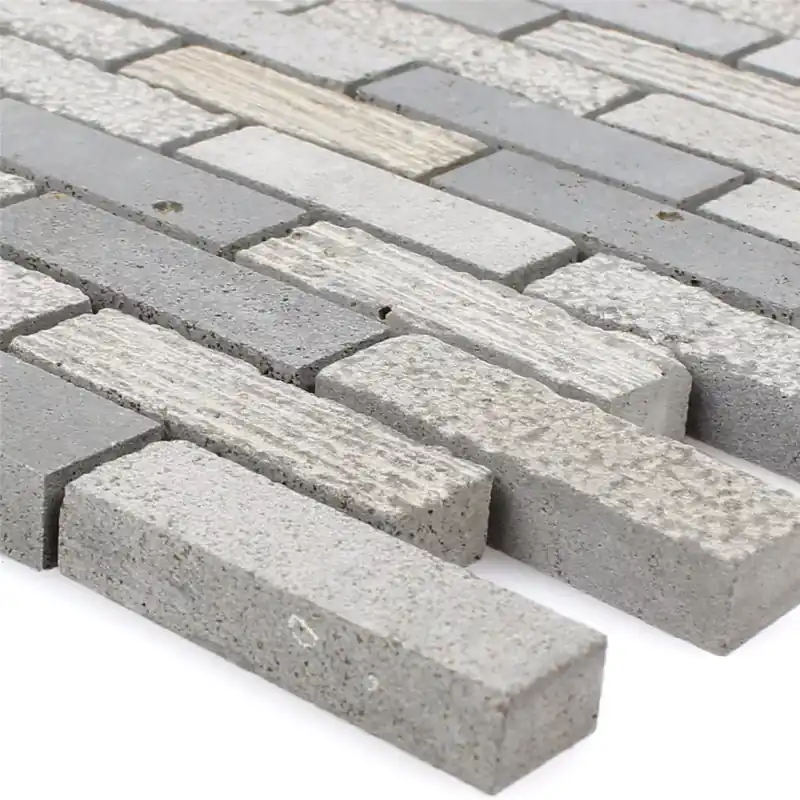 Mozaik Csempe Daimon Kő Carving Mix Cement Grey Biztonságos fizetés