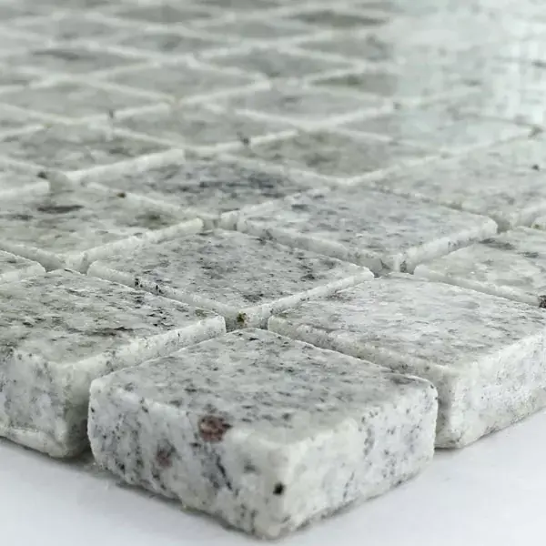 Mozaik Csempe Gránit 23x23x8mm Szürke Fehér Utolsó esély