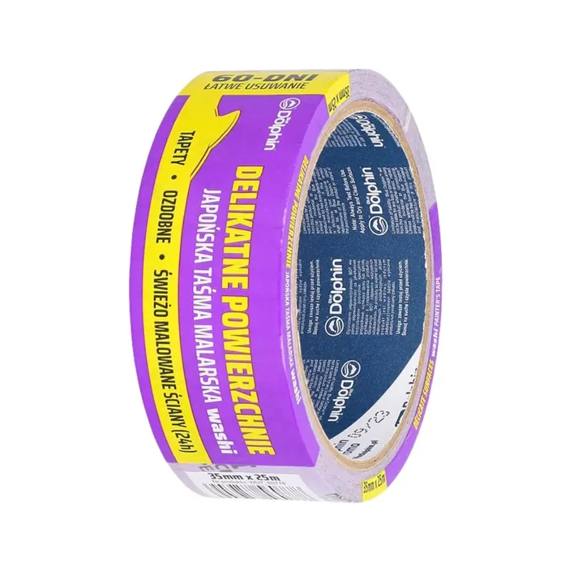 Szuper akció Blue Dolphin WASHI Sensitive festő-maszkoló szalag 60 napos lila rizspapír 29mmx25m