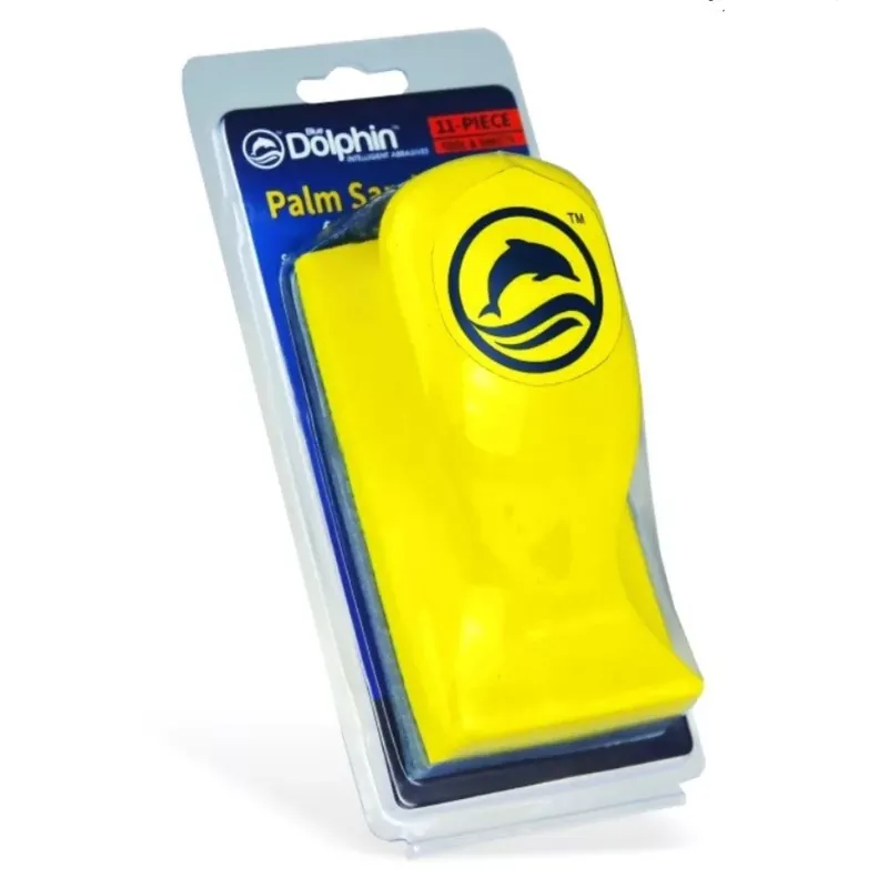Expressz kézbesítés Blue Dolphin kézi csiszolóblokk szett téglalap alakú, tépőzáras, 10 db csiszolópapírral, 70x125 mm