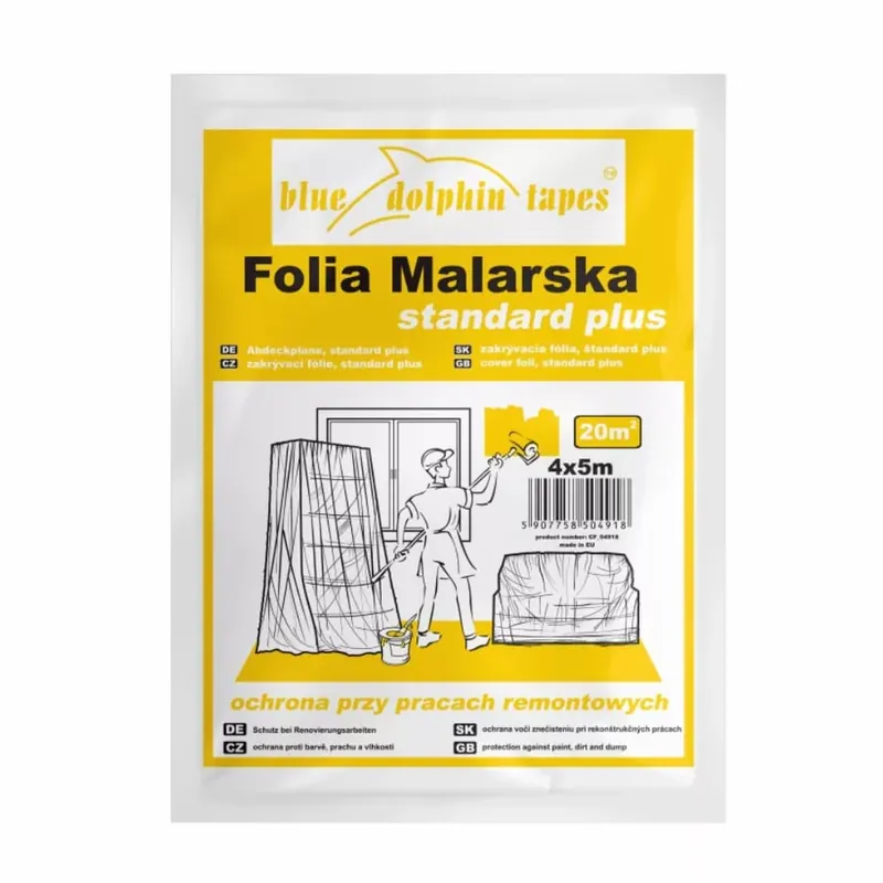 Blue Dolphin Lépésálló Takarófólia 15 mikron – 4 m × 5 m Kedvezményes ár