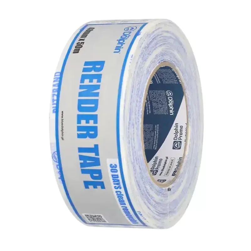Csak ma Blue Dolphin RENDER kültéri szövetes vakolószalag érdes felületekre – UV-álló 30 napig, 48 mm × 50 m