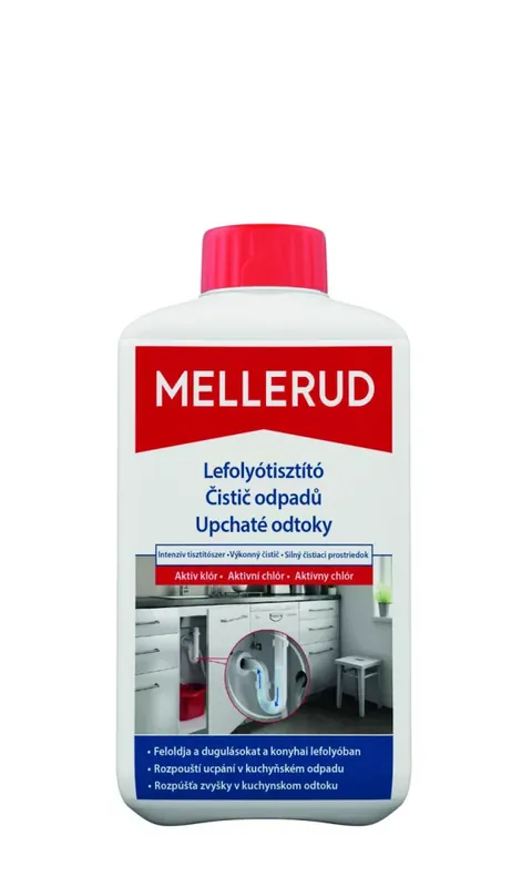 Szuper akció Lefolyótisztító intenzív tisztítószer aktív klór 1l MELLERUD