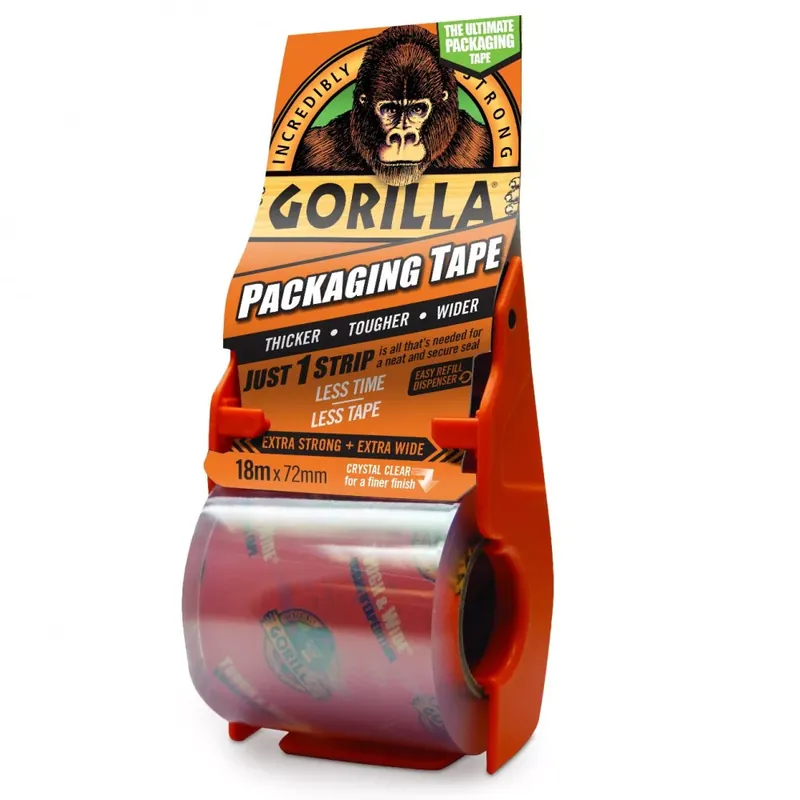 Gorilla Packaging Tape Extra Erős Csomagolószalag Adagolóval 18m x 72mm Vedd meg most