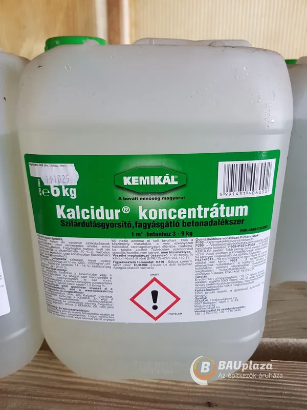 Nézd meg most Kalcidur 6 kg/kanna (1m3 betonhoz 3-9kg)