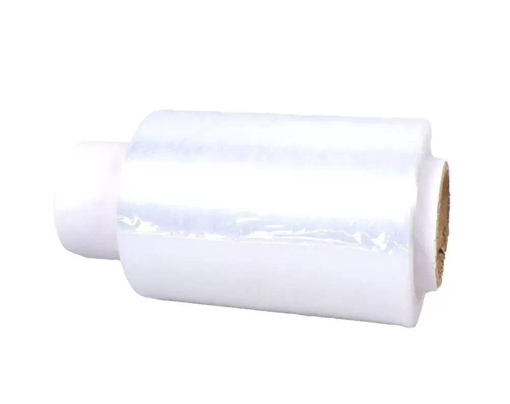 Akciós ár Blue Dolphin mini kézi stretch streccs raklap fólia, átlátszó, UTÁNTÖLTŐ, 100mm x 0,2 kg