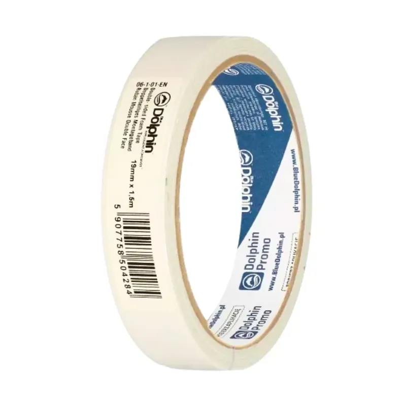 Blue Dolphin Foam Tape Szivacsos Kétoldalas Ragasztószalag 19mm × 1,5m Biztonságos fizetés
