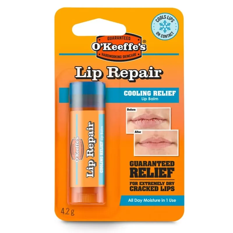 Ajánlat OKeeffes Lip Repair Cooling Relief hűsítő ajakbalzsam száraz ajkakra – 4,2 g